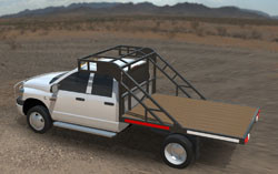 Installed ROPS work truck profile Installed ROPS work truck profile